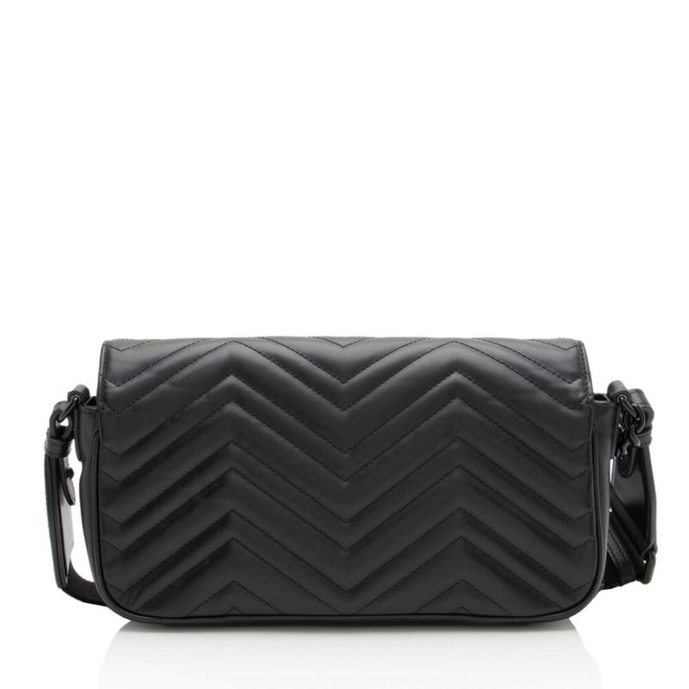 Gucci Matelasse Leather GG Marmont Monochrome Small Flap Bag - Picture 3 of 13